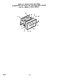 Oven Door parts for Roper Gas Wall Oven 1873*1A from AppliancePartsPros.com