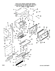 Upper Door parts for Roper Gas Wall Oven 1873*1A from AppliancePartsPros.com