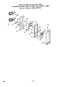 Oven Control Panel parts for Roper Gas Wall Oven 1873*1A from AppliancePartsPros.com