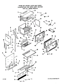 Upper Body parts for Roper Gas Wall Oven 1883*0A from AppliancePartsPros.com