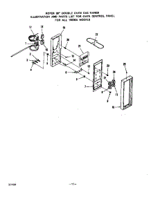 Oven Control Panel parts for Roper Gas Wall Oven 1883*0A from AppliancePartsPros.com