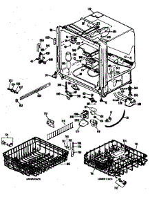 Tub Assembly parts for Kenmore Dishwasher 189.85 (1988) (18985 (1988), 189 85 (1988)) from AppliancePartsPros.com