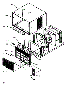 Outer Case & Front Assembly parts for Amana Room Air Conditioner 18C5Y-P1178202R from AppliancePartsPros.com