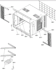 Outer Case Assembly parts for Amana Room Air Conditioner 18M23TA-P1214802R from AppliancePartsPros.com