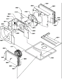 Chassis parts for Amana Room Air Conditioner 18QZ33RC1-P1209905R from AppliancePartsPros.com
