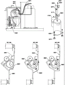 Compressor / Tubing parts for Amana Room Air Conditioner 18QZ33RC1-P1209905R from AppliancePartsPros.com