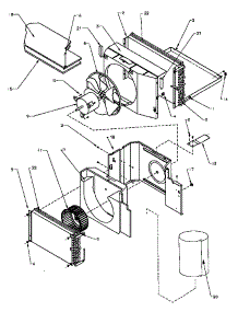 Evaporator, Condenser, Insulation & Air Flow System parts for Amana Room Air Conditioner 18QZ33TA-P1178006R from AppliancePartsPros.com