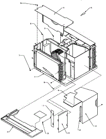 Miscellaneous Chassis Assy Parts parts for Amana Room Air Conditioner 18QZ33TB-P1200802R from AppliancePartsPros.com
