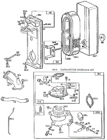 Carburetor Overhaul Kit parts for Briggs & Stratton Lawn & Garden Engine 190400 TO 190499 (2504 - 2767) from AppliancePartsPros.com
