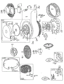 Rewind Starter And Flywheel Assembly parts for Briggs & Stratton Lawn & Garden Engine 190400 TO 190499 (2504 - 2767) from AppliancePartsPros.com