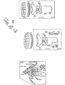 Electric Starter parts for Briggs & Stratton Lawn & Garden Engine 190400 TO 190499 (3113 - 3122) from AppliancePartsPros.com