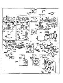 Electric Starter And Flywheel Assembly parts for Briggs & Stratton Lawn & Garden Engine 190700 TO 190799 (0010 - 0017) from AppliancePartsPros.com