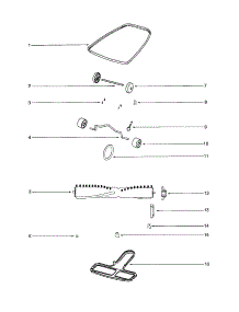 Disturbulator / Axle parts for Eureka Upright Vacuum 1934AGS from AppliancePartsPros.com