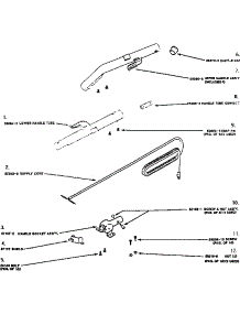 Handle parts for Eureka Upright Vacuum 1934AX from AppliancePartsPros.com