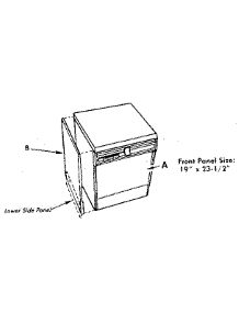 Dishwasher Panels parts for Kenmore Dishwasher 193.85 (1988) (19385 (1988), 193 85 (1988)) from AppliancePartsPros.com