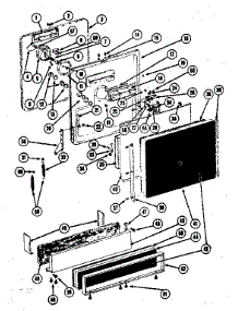 Door parts for Kenmore Dishwasher 194.95(1988) (19495(1988), 194 95(1988)) from AppliancePartsPros.com