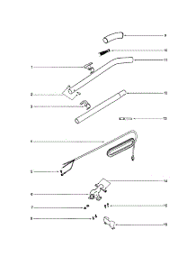 Handle / Cord parts for Eureka Upright Vacuum 1950A from AppliancePartsPros.com