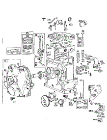 Unit Parts parts for Briggs & Stratton Lawn & Garden Engine 195400 TO 195499 (0154 - 0154) from AppliancePartsPros.com