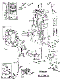 Replacement Parts parts for Briggs & Stratton Lawn & Garden Engine 195400 TO 195499 (0600 - 0605) from AppliancePartsPros.com