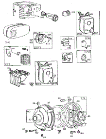 Gear Case Assembly parts for Briggs & Stratton Lawn & Garden Engine 195400 TO 195499 (0600 - 0605) from AppliancePartsPros.com