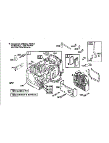 Cylinder Assembly parts for Briggs & Stratton Lawn & Garden Engine 195702-4015 from AppliancePartsPros.com