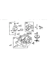 Crankcase parts for Briggs & Stratton Lawn & Garden Engine 195702-4015 from AppliancePartsPros.com