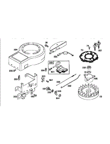 Flywheel Assembly parts for Briggs & Stratton Lawn & Garden Engine 195702-4015 from AppliancePartsPros.com