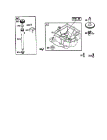 Engine Sump parts for Briggs & Stratton Lawn & Garden Engine 198707-0141 from AppliancePartsPros.com