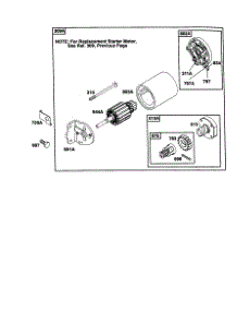 Replacement Starter Motor parts for Briggs & Stratton Lawn & Garden Engine 198707-0141 from AppliancePartsPros.com