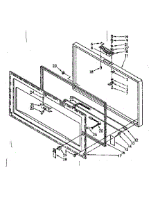 Door Parts parts for Kenmore Refrigerator 198.8185510 (1988185510, 198 8185510) from AppliancePartsPros.com