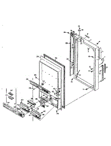 Door Parts parts for Kenmore Refrigerator 198.NR11G-1 (198NR11G-1, 198 NR11G-1) from AppliancePartsPros.com