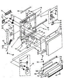 Door parts for Kenmore Dishwasher 199.85 (1988) (19985 (1988), 199 85 (1988)) from AppliancePartsPros.com