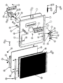 Upper Door parts for Kenmore Dishwasher 199.95(1988) (19995(1988), 199 95(1988)) from AppliancePartsPros.com