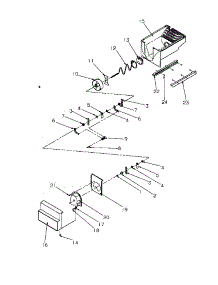 Crushed Ice Bucket Parts parts for Amana Side-By-Side Refrigerator 1999A-P1193906WL from AppliancePartsPros.com