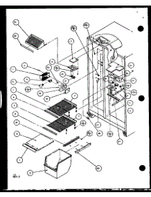 Freezer Shelving And Refrigerator Light (1999Ciw / P1100402w) (1999Ciw / P1115102w) parts for Imperial Side-By-Side Refrigerator 1999CIW/P1100402W from AppliancePartsPros.com