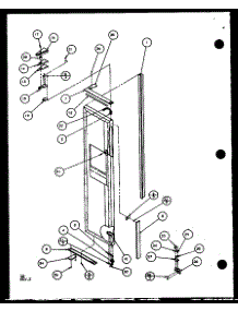 Freezer Door (2599Ciw / P1100401w) (2599Ciw / P1115101w) parts for Imperial Side-By-Side Refrigerator 1999CIW/P1115102W from AppliancePartsPros.com