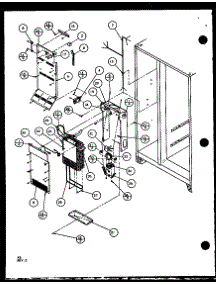 Evaporator And Air Handling (2599Ciw / P1100401w) (2599Ciw / P1115101w) parts for Imperial Side-By-Side Refrigerator 1999CIW/P1115102W from AppliancePartsPros.com