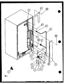 Cabinet Back (2599Ciw / P1100401w) (2599Ciw / P1115101w) parts for Imperial Side-By-Side Refrigerator 1999CIW/P1115102W from AppliancePartsPros.com