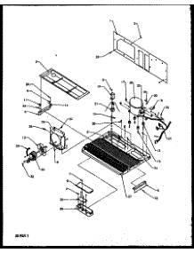 Machine Compartment (2599Ciwew / P1170601ww) (2599Ciwel / P1170601wl) parts for Amana Side-By-Side Refrigerator 1999CIWEL-P1171101WL from AppliancePartsPros.com