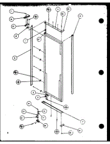 Refrigerator Door parts for Amana Side-By-Side Refrigerator 1999CIWL-P1121502WL from AppliancePartsPros.com