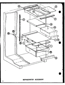 Refrigerator Accessory parts for Amana Side-By-Side Refrigerator 1999IW-P7731403W from AppliancePartsPros.com
