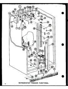 Refrigerator Freezer Functional parts for Amana Side-By-Side Refrigerator 1999IW-P7731403W from AppliancePartsPros.com
