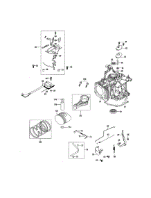 Crankcase parts for Mtd Lawn & Garden Engine 1P65B0B-1 from AppliancePartsPros.com