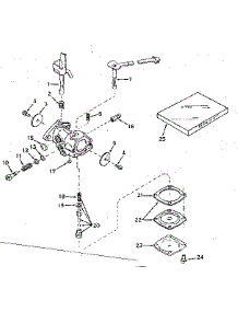 Carburetor No. 631442 parts for Craftsman Lawn & Garden Engine 200183112 from AppliancePartsPros.com
