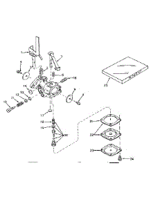 Carburetor parts for Craftsman Lawn & Garden Engine 200203172 from AppliancePartsPros.com
