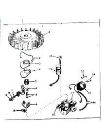Magneto No. 610794 parts for Craftsman Lawn & Garden Engine 200213112 from AppliancePartsPros.com