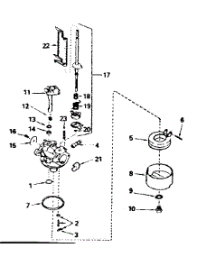 Carburetor No. 632132A parts for Craftsman Lawn & Garden Engine 2002132228 from AppliancePartsPros.com