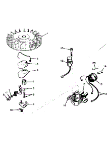 Magneto No. 610794 parts for Craftsman Lawn & Garden Engine 200243112 from AppliancePartsPros.com