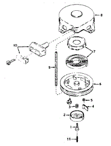 Rewind Starter No. 590420 parts for Craftsman Lawn & Garden Engine 200243112 from AppliancePartsPros.com
