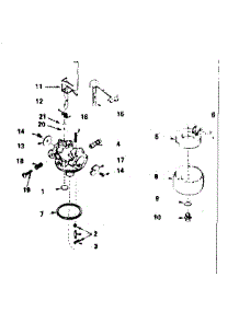 Carburetor parts for Craftsman Lawn & Garden Engine 200283112 from AppliancePartsPros.com